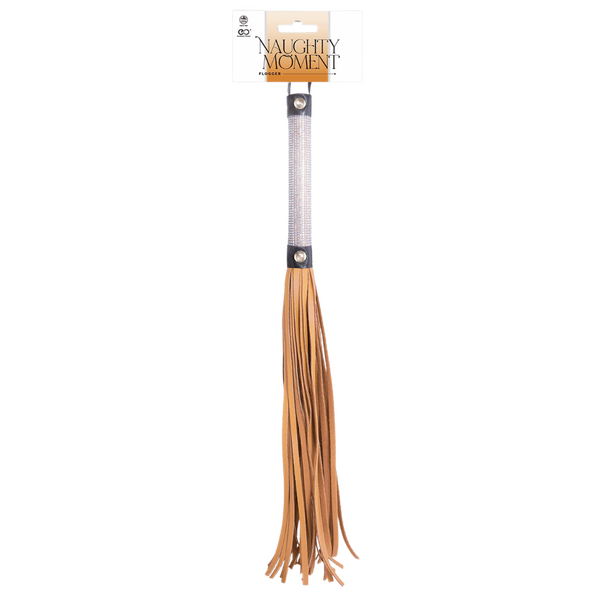 Flogger Diamond Covered Handle 44.5cm – Leather Flogger