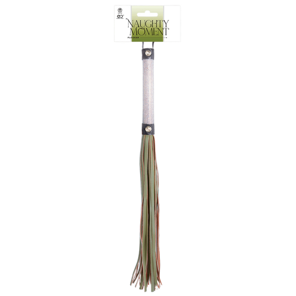 Flogger Diamond Covered Handle 44.5cm – Leather Flogger