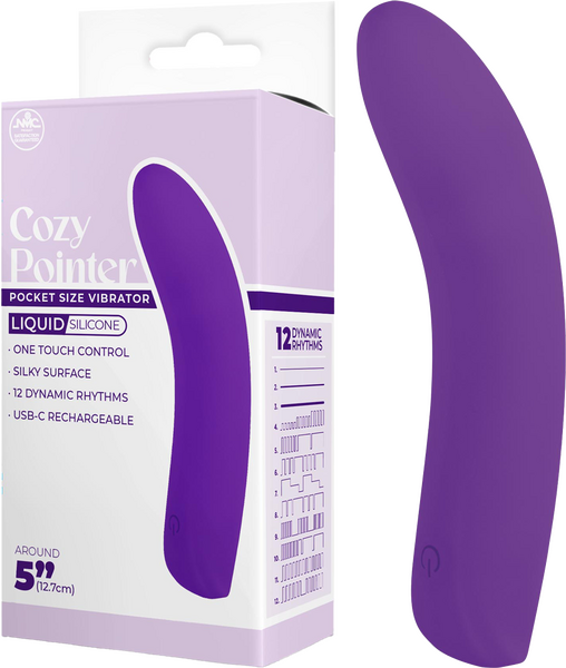 Cozy Pointer – Silicone One-Touch Rechargeable 5 Inch Vibrator