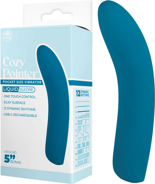Cozy Pointer – Silicone Rechargeable 5 Inch Vibrator with One Touch Control