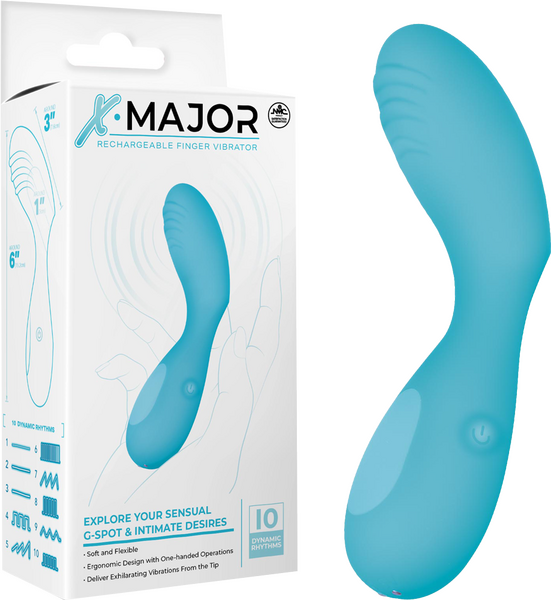 Rechargeable Finger Vibrator – Soft Flexible One-Handed Operation Vibrator