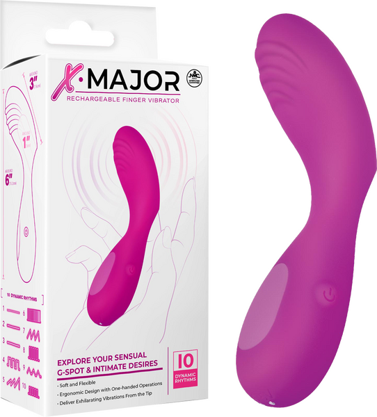 Rechargeable Finger Vibrator – Soft Flexible One-Handed Operation Vibrator
