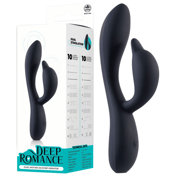 Dual Motor Silicone Vibrator – Splash Proof 5.8 Inch Rechargeable Vibrator
