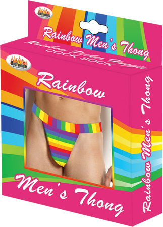 Rainbow Mens Thong – Colorful Striped Comfortable Men's Underwear