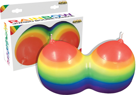 Rainbow Jumbow Boobie Candle – Decorative Candle