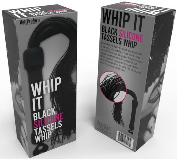 Whip It Play Whip – Silicone Tassel Whip with Comfortable Grip Erotic Accessory