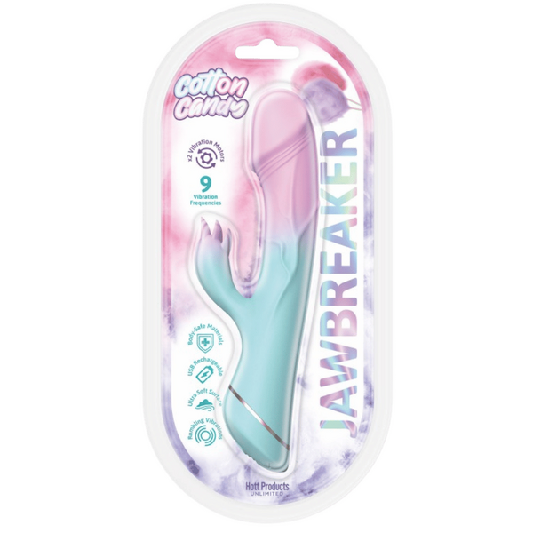 Jawbreaker Cotton Candy – Medical-Grade Silicone Vibrator with Customizable Vibrations