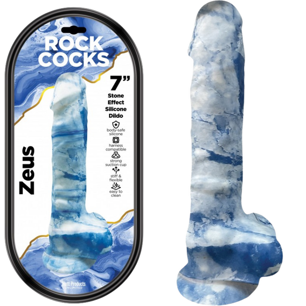 Rock Cocks Zeus – 7 Inch Textured Silicone Dildo
