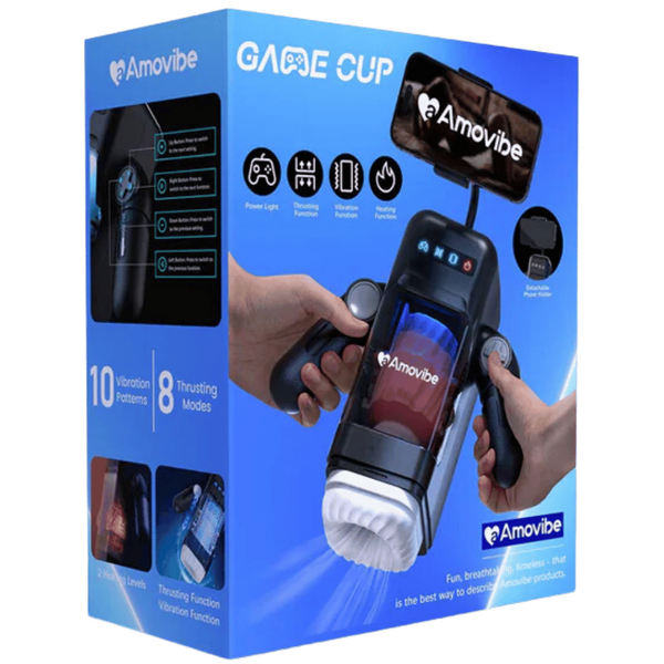 Game Cup Thrusting Male Masturbator – 10 Telescopic Modes and Vibration Frequencies Male Stroker