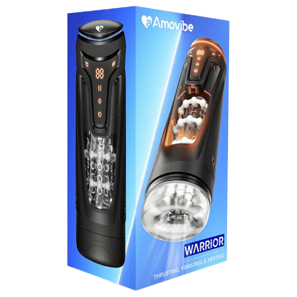 Warrior Heartbeat Nexus Ecstasy – Heated Thrusting Male Masturbator with Vibrations