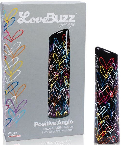 LoveBuzz Positive Angle – Waterproof Rechargeable Massager with Wide Angled Vibration Surface