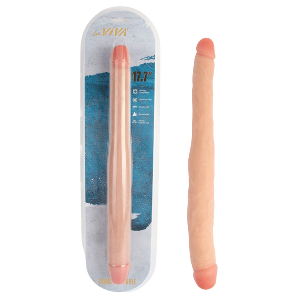 Double Trouble – Realistic Feel Dual Dildo for Anal and Vaginal Use