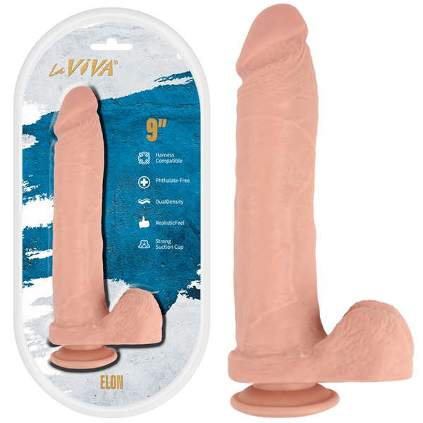 Elon 9 Inch Dildo – Realistic Pleasure Toy