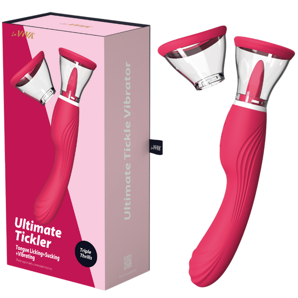 LaViva Ultimate Tickler – Multi-Function 10 Inch Tongue Licking Vibrator