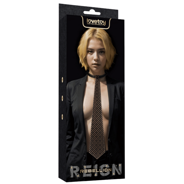 Rebellion Reign Tie Collar – Durable PU Material Accessory