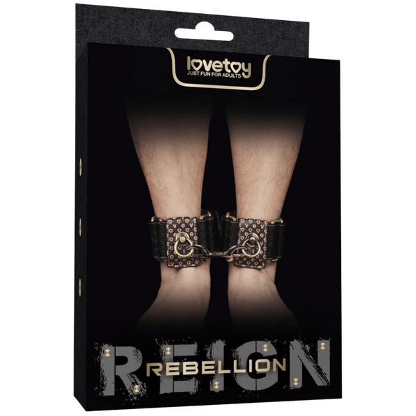 Deluxe Ankle Cuffs – Luxury PU Ankle Cuffs with Bronze Spikes