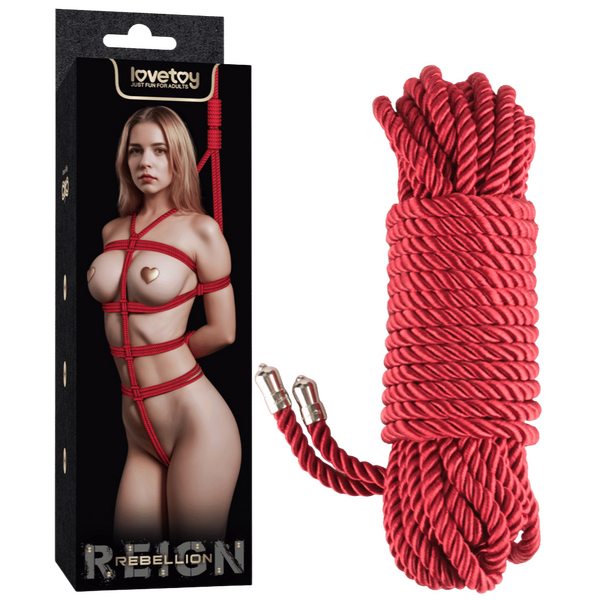 Rebellion Reign Ebony Silky Bondage Rope 10 Meter