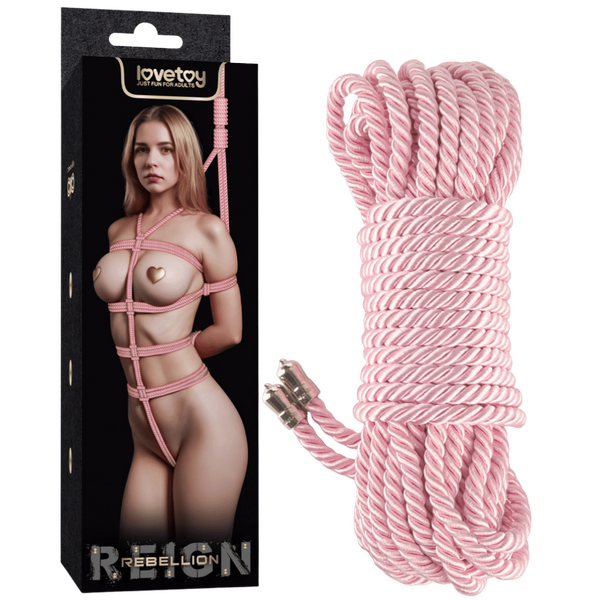 Rebellion Reign Ebony Silky Bondage Rope 10 Meter – Luxury Bondage Rope