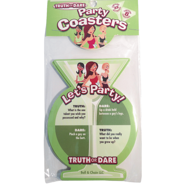 Truth or Dare Party Coasters – Party Game Accessories