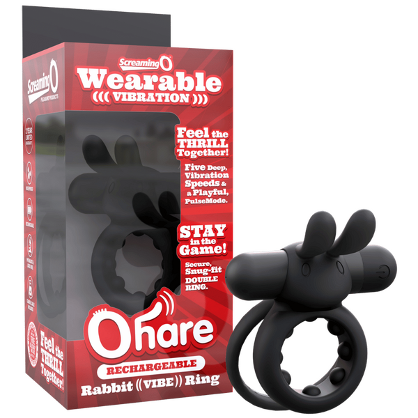 Ohare (Black | Blue | Green) – Rechargeable Silicone Rabbit Vibrating Cock Ring