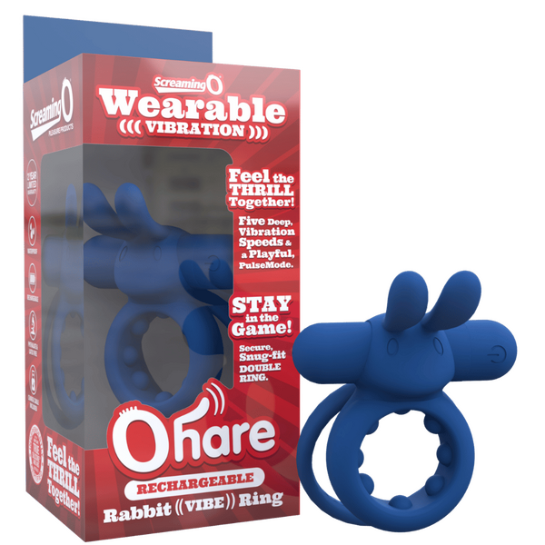 Ohare (Black | Blue | Green) – Rechargeable Silicone Rabbit Vibrating Cock Ring
