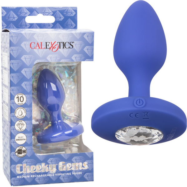 Cheeky Gems Medium Rechargeable Vibrating Probe – Flexible Silicone Vibrator