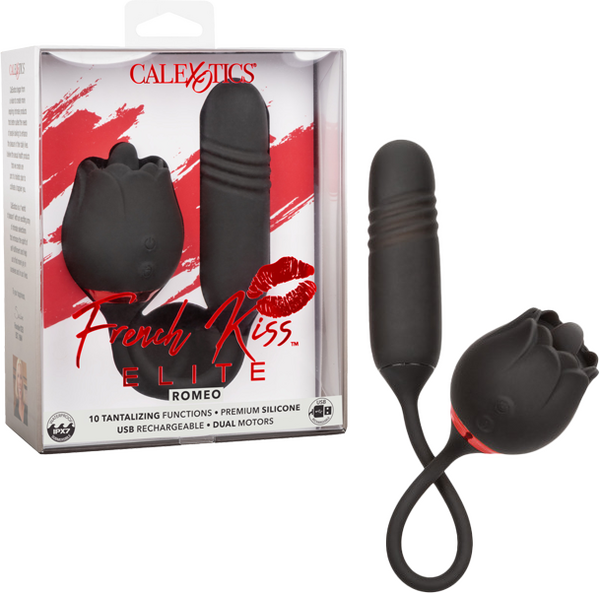 French Kiss Elite Romeo – Flickering Teaser and Thrusting Bullet Vibrator with 10 Functions