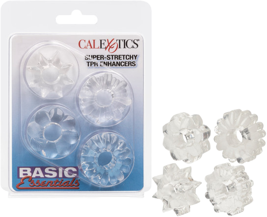 Basic Essentials Super Stretchy TPR Enhancer Sleeves – Set of Four Sleeve Enhancers