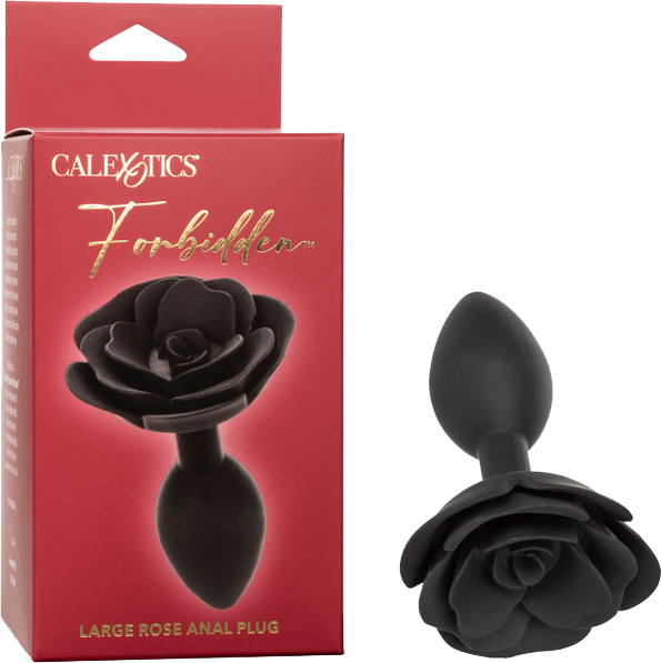 Forbidden Large Rose Anal Plug – Body-Safe Silicone Large Butt Plug