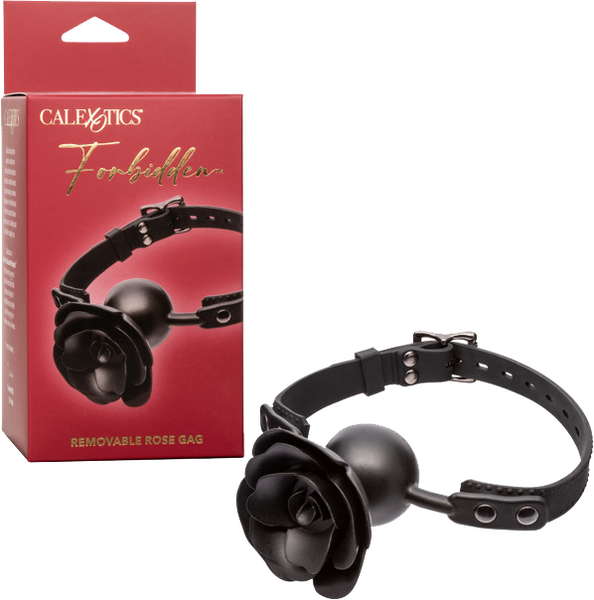 Forbidden Removable Rose Gag – Adjustable Breathable Fetish Accessory