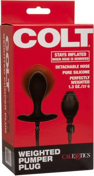 Colt Weighted Pumper Plug – Inflatable Anal Plug for Men