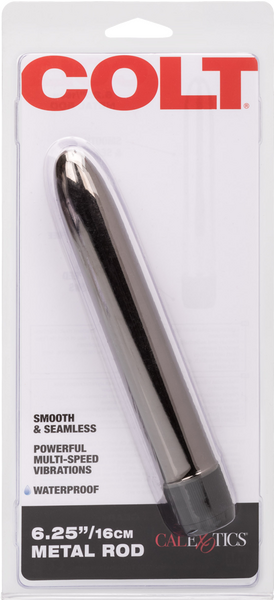 Colt Metal 6.25 Inch – Multi-Speed Silver Vibrator with Smooth Seamless Finish