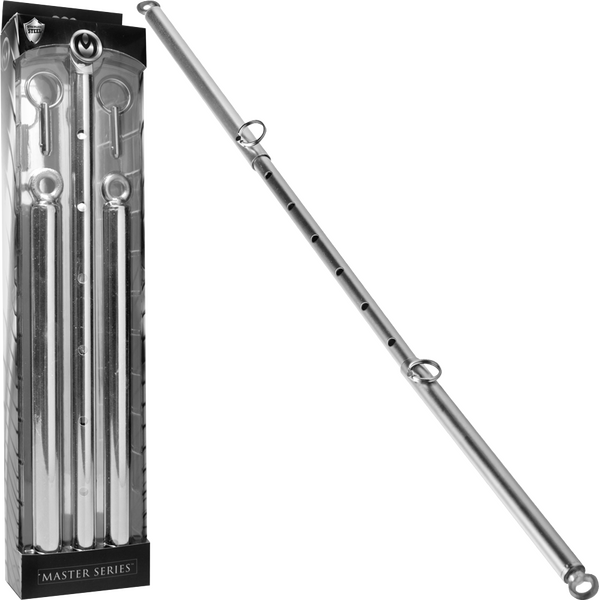 Adjustable Steel Spreader Bar – Durable Steel BDSM Accessory with Eyebolts