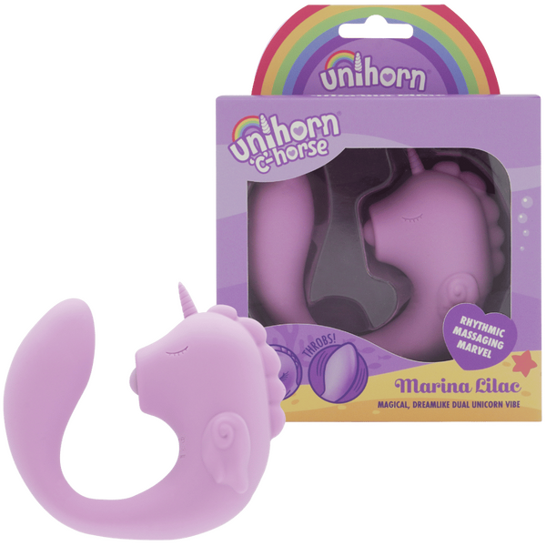 Ocean Peak Unihorn C-Horse Marina – Silicone Oscillating Tongue Vibrator