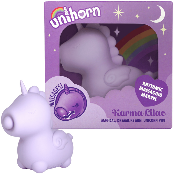 Karma Lilac – Mini Discreet Vibrator with 10 Vibration Speeds and Tongue Motion Patterns