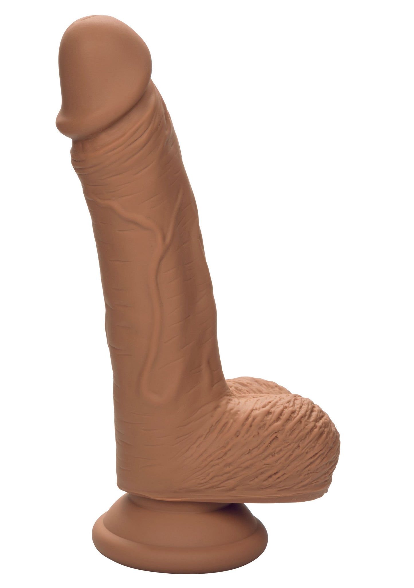 Dual Density Silicone Studs 5 Inch 12.75 cm Brown Realistic Flexible Design with Suction Cup Base