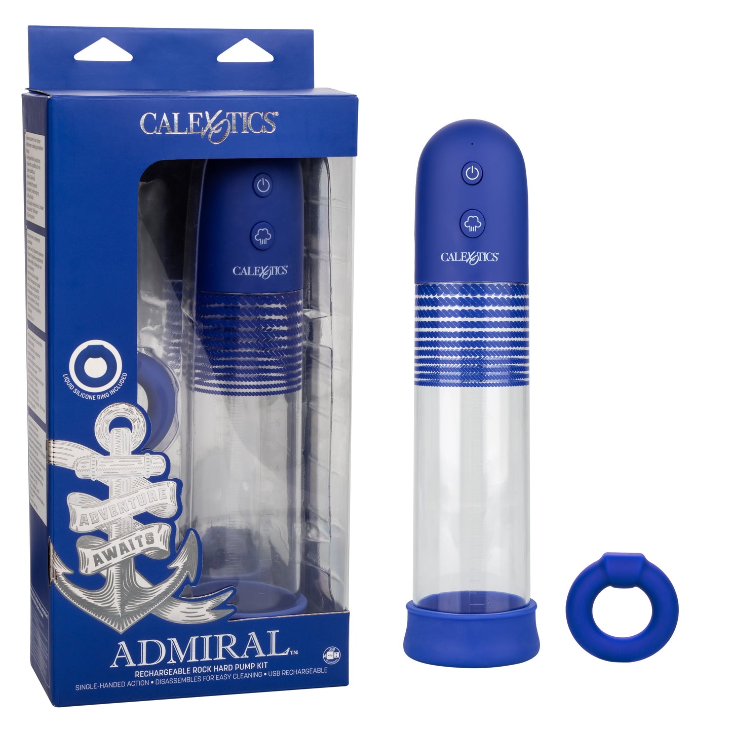 Admiral Rechargeable Automatic Pump Kit – Sleek Rechargeable Penis Pump