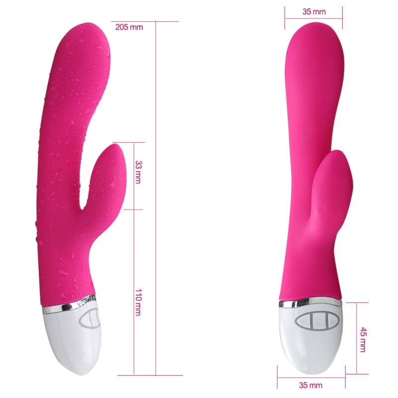 Dreamer 7 Mode Silicone Rabbit Vibrator in Pink
