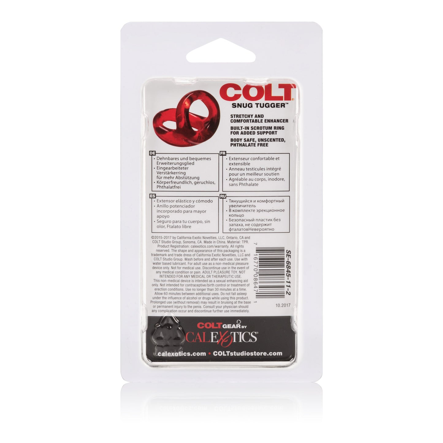 Colt Snug Tugger – Super Stretchy Double Cock Ring with Scrotum Support