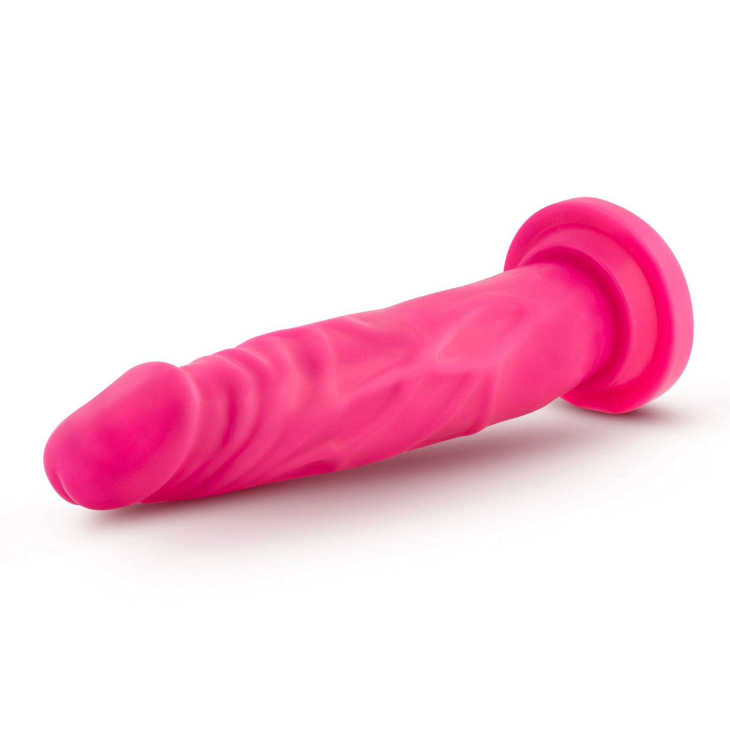 Neo Dual Density Cock 7.5 Inch Neon Pink Dildo