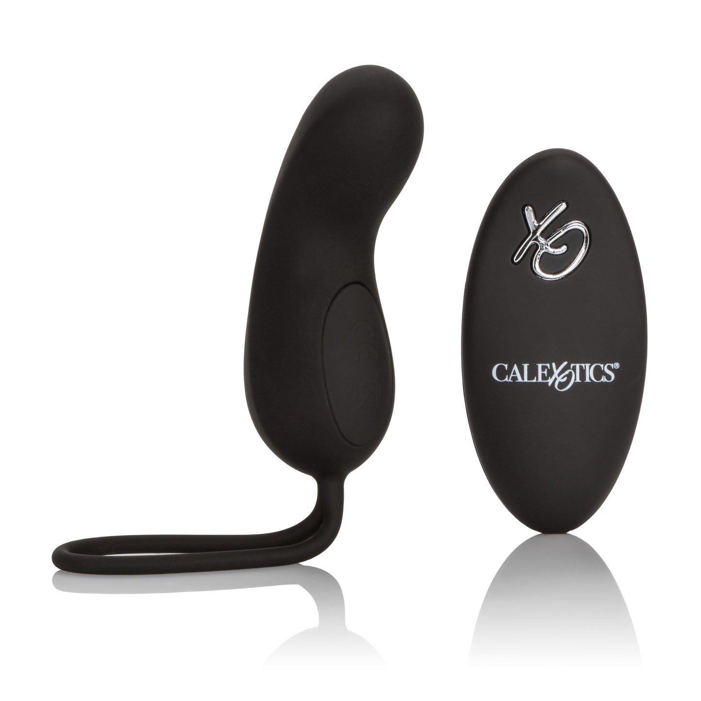 Silicone Remote Curve Mini Massager Black with 12 Vibration Modes and Waterproof Design