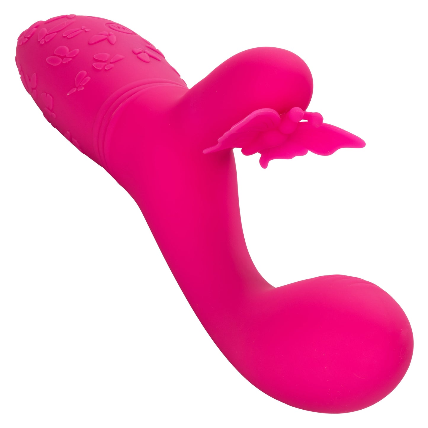 Butterfly Kiss Flutter Vibrator in Pink with 10 Vibration Functions and Dual Motors
