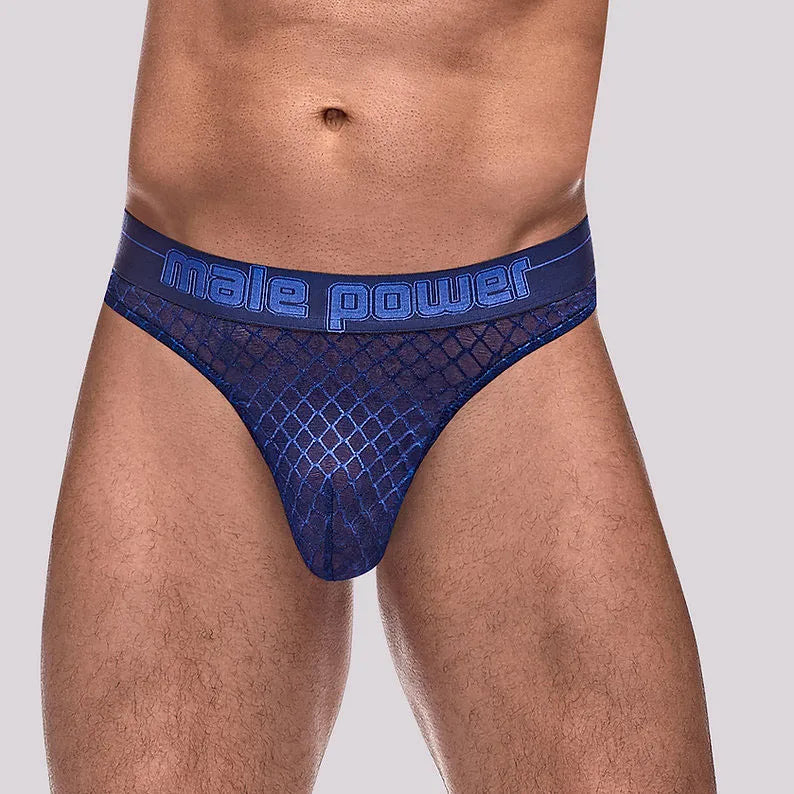 Diamond Mesh T-Back Thong – Men's Breathable Underwear