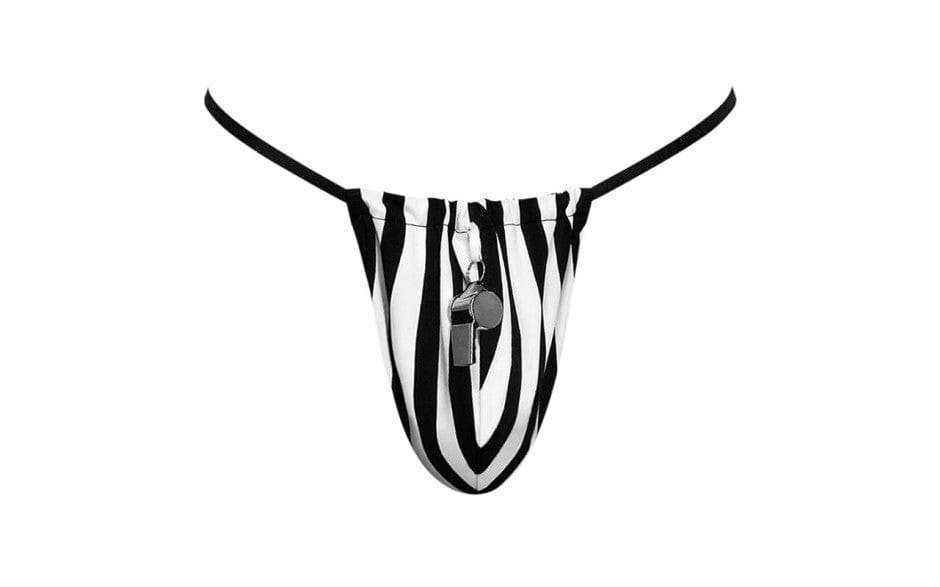 Referee Novelty G-String Black for Men by Male Power