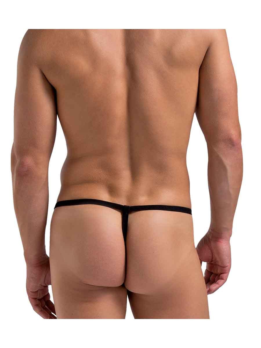 Referee Novelty G-String Black for Men by Male Power
