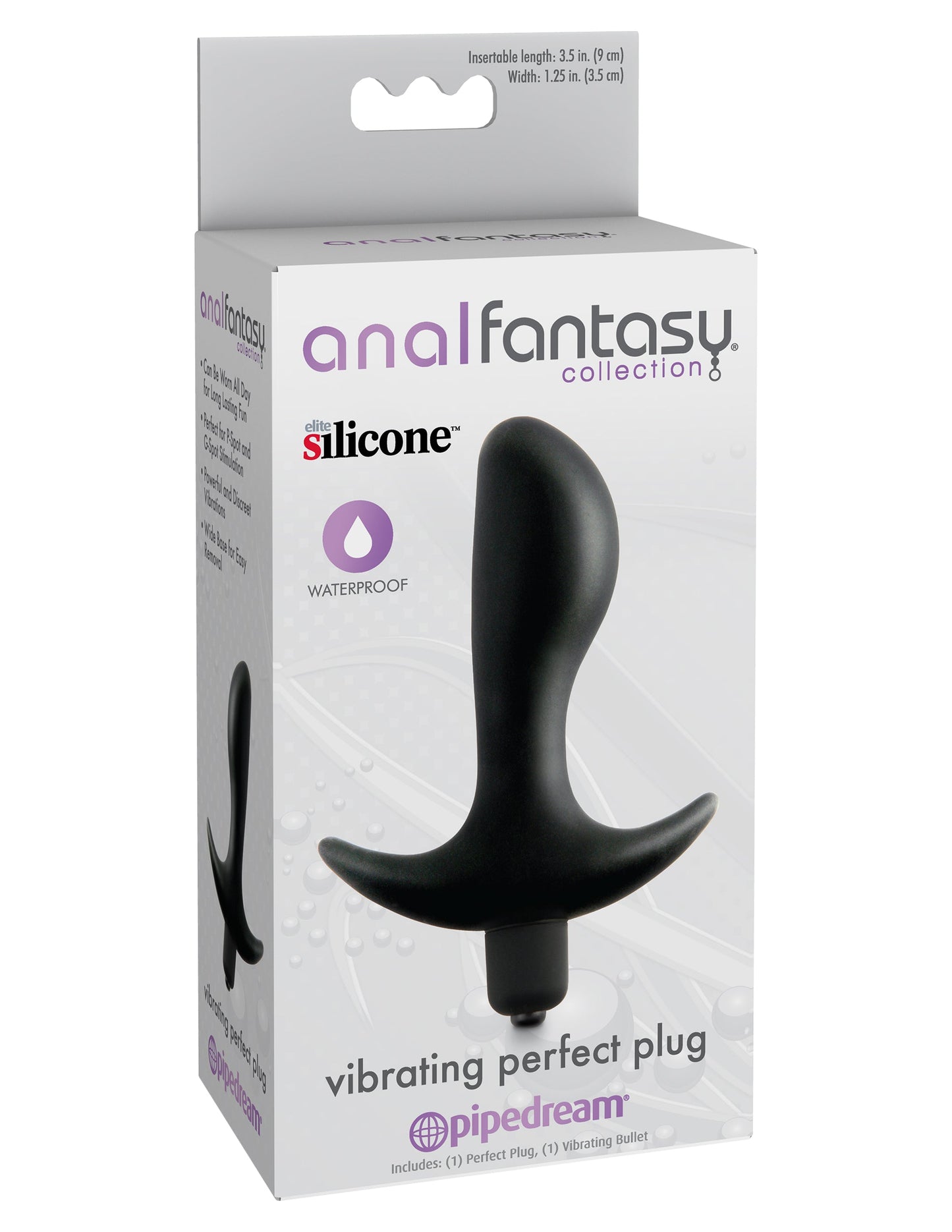 Anal Fantasy Collection Vibrating Perfect Plug 9 Cm 3.5 Inches