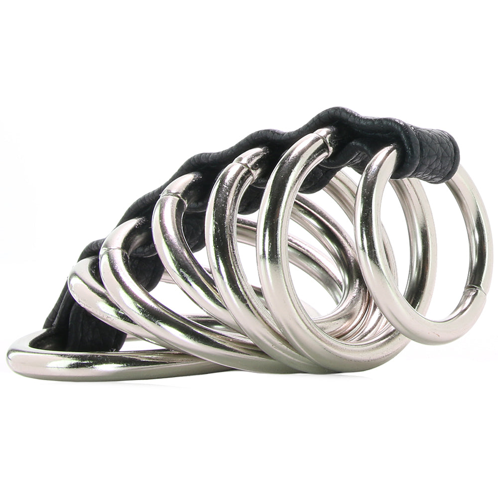 Blue Line 7 Ring Gates of Hell Cock Cage Bondage and Fetish > Tools & Accessories