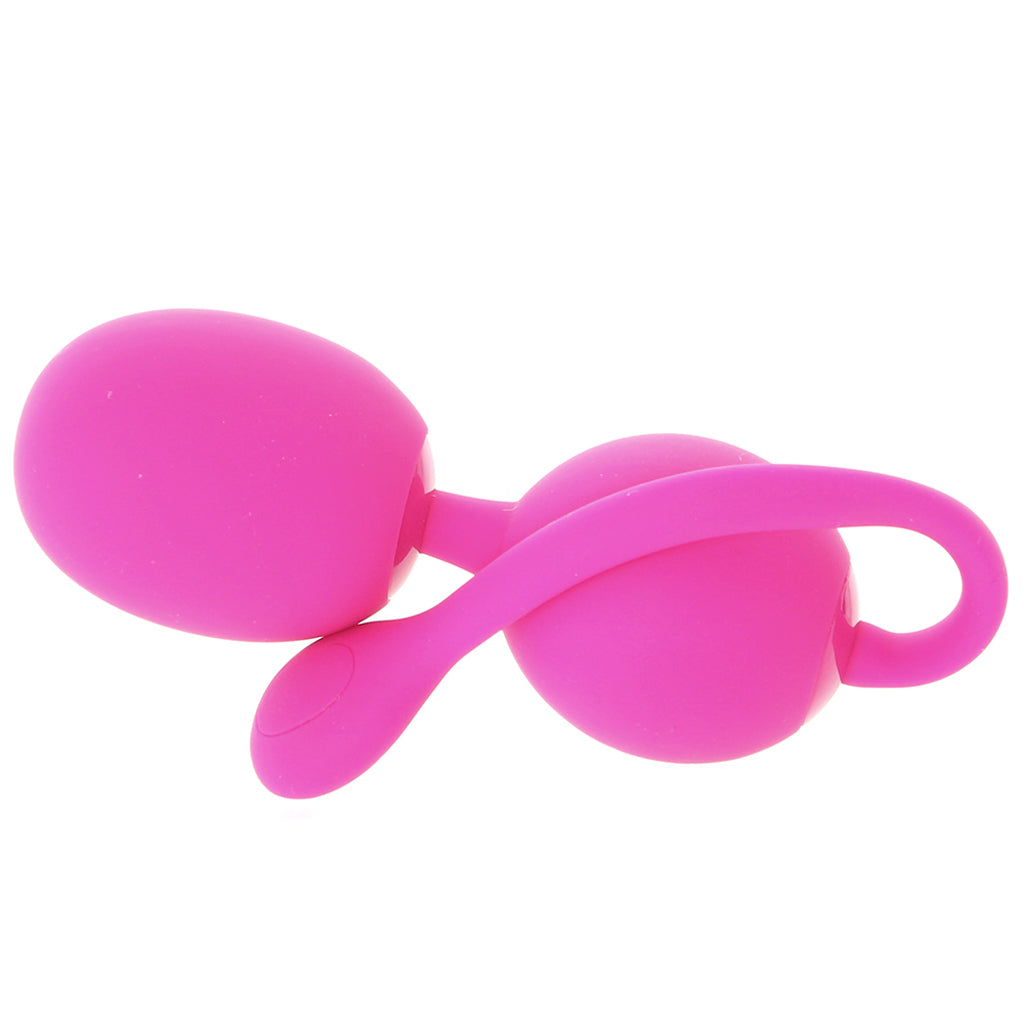 Dual Rechargeable Silicone Kegel Balls in Pink Kegel, Ben Wa and Pelvic Health Tools