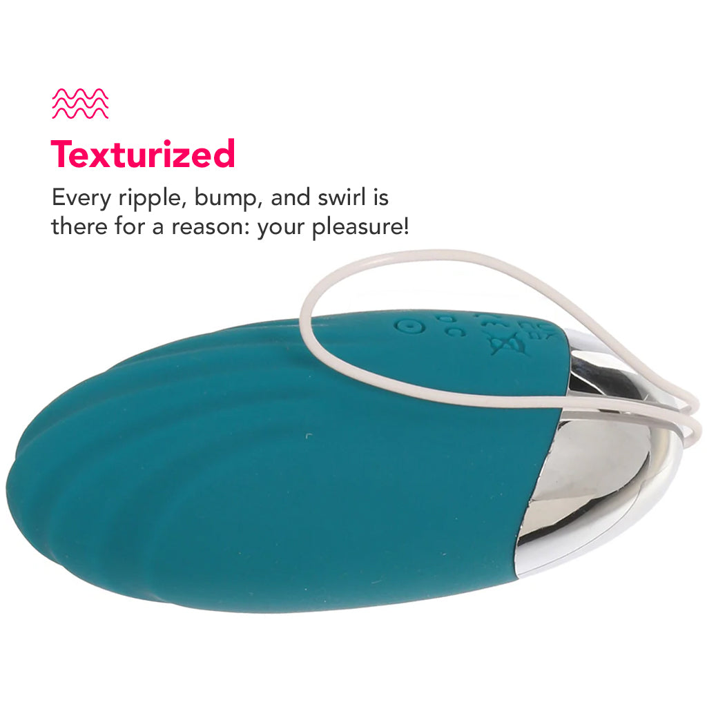 Oval Office Egg Vibe with Remote in Teal Vibrators > Bullet and Egg Vibrators