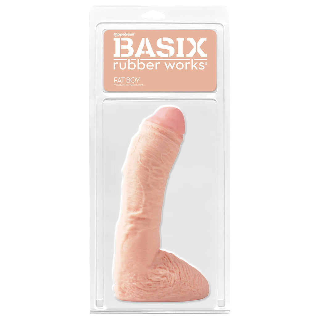 Basix 10 Inch Fat Boy Dildo in Light Dildo Sex Toys > Realistic Dildos